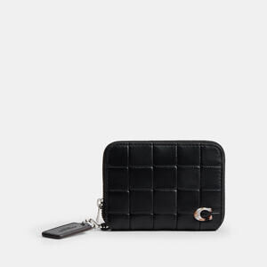 Coachtopia Zip Around Wallet In Checkerboard Upcrafted Leather